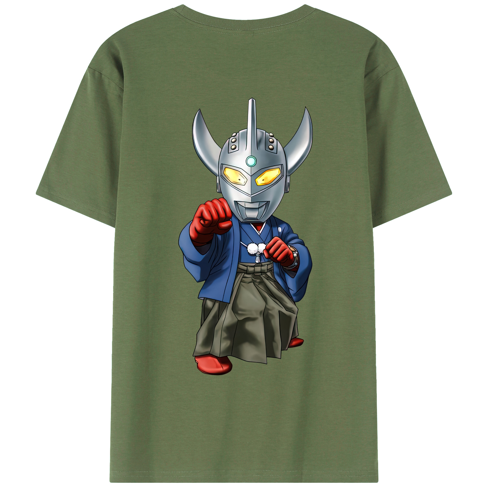 （画像用） ウルトラマン Ultraman 綿100％ メンズ半袖Tシャツ（バックプリント） 通気性